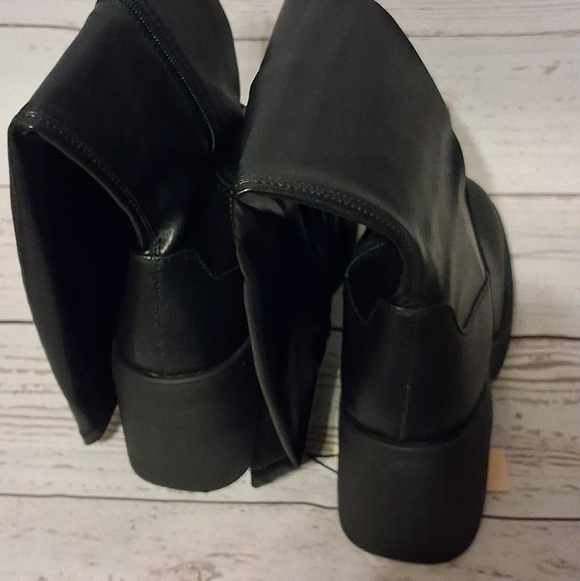 No Boundaries Women's Tall Lug Boots Black Size 9 - Picture 6 of 8